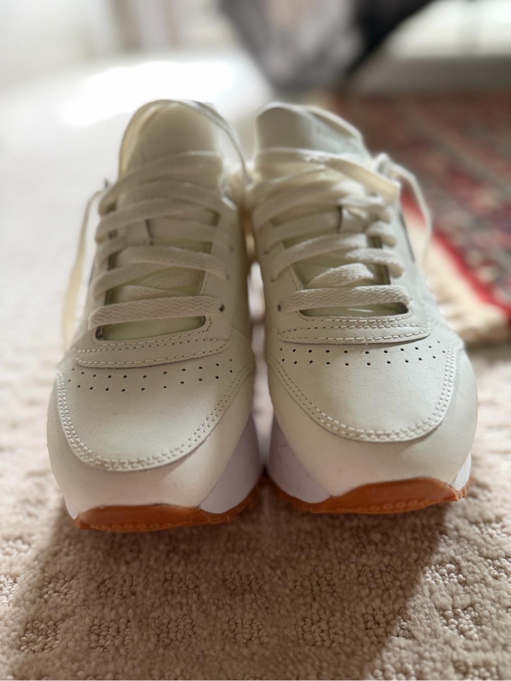 Reebok Women's Platform Sneaker - Cream & Gum - Picture 3 of 6